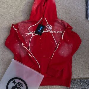 Hellstar Sports Red Graphic Hoodie